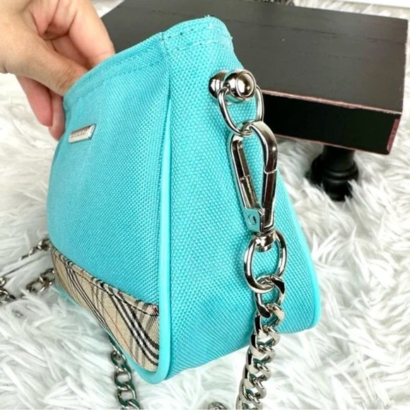 Burberry mini canvas crossbody bag with chain - Picture 5 of 16